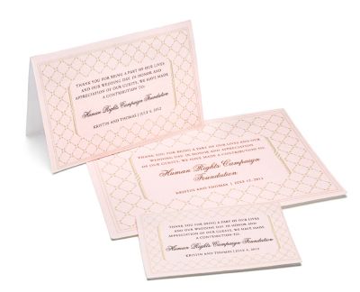Charity Wedding Favors - Diamond (Pink)