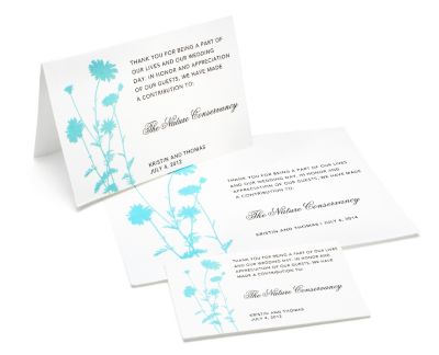 Charity Wedding Favors - Foliage (Blue)