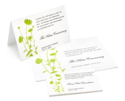 Charity Wedding Favors - Foliage (Grass)