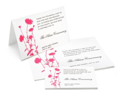 Charity Wedding Favors - Foliage (Fuchsia)