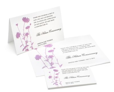 Charity Wedding Favors - Foliage (Lavender)