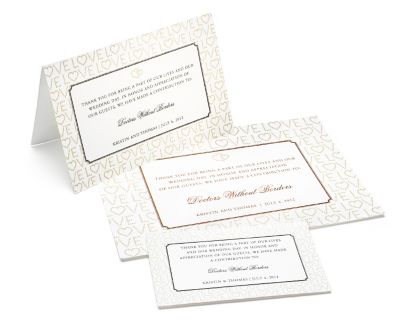 Charity Wedding Favors - Love (Gold)