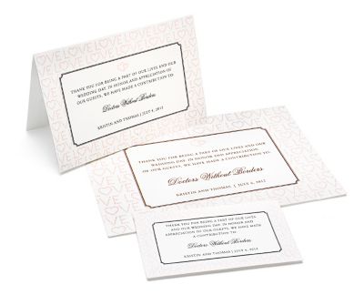 Charity Wedding Favors - Love (Pink)