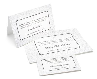 Charity Wedding Favors - Love (Silver)