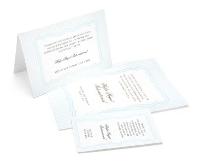 Charity Wedding Favors - Stripe (Blue)