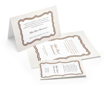 Charity Wedding Favors - Stripe (Chocolate)