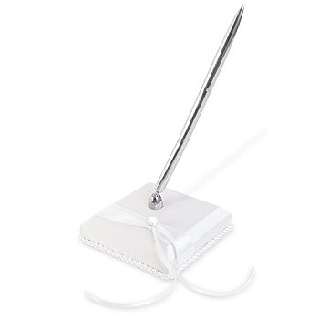 The Knot Simply Satin Pen & Holder