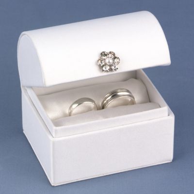 Satin Treasure Chest Ring Box
