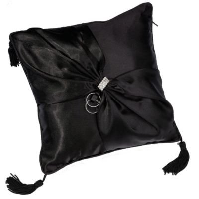 Black Sash Ring Pillow