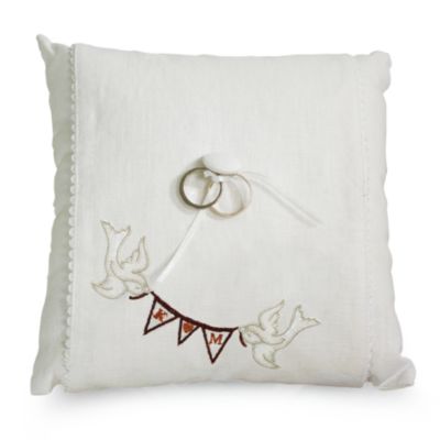 Personalized Ring Pillow - Love Pennant