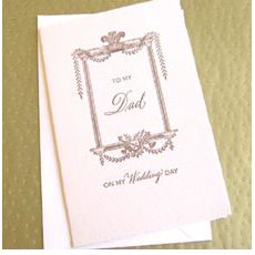 To My Dad on My Wedding Day Card