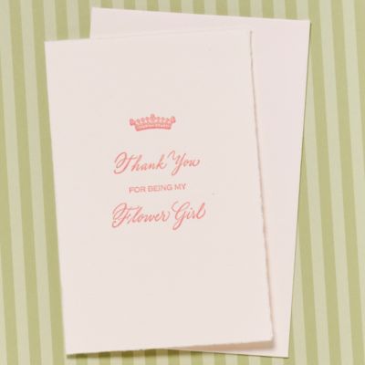 Thank You For Being My Flower Girl Card