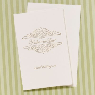 To My Father-in-Law on My Wedding Day Card