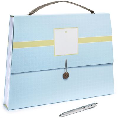 The Knot Expandable Purse File - Blue Dot