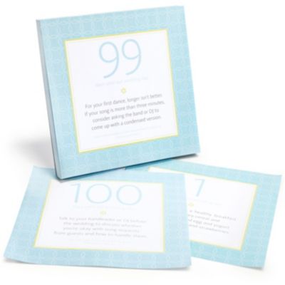 The Knot 100 Day Countdown Desk Calendar - Blue Dot