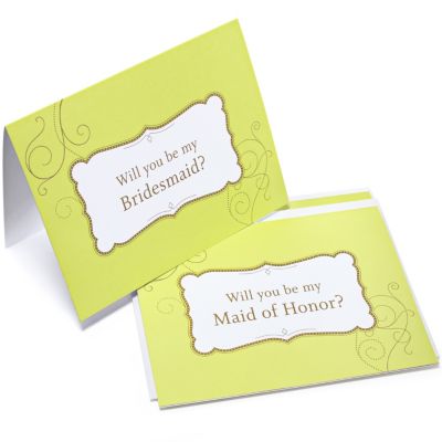 The Knot Will You Be Bridesmaid Cards - Swirl