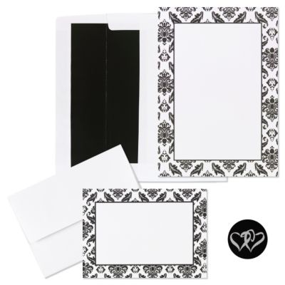 Damask Border Invitation Kit