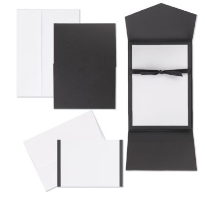 Classic Black & White Pocket Invitation Kit