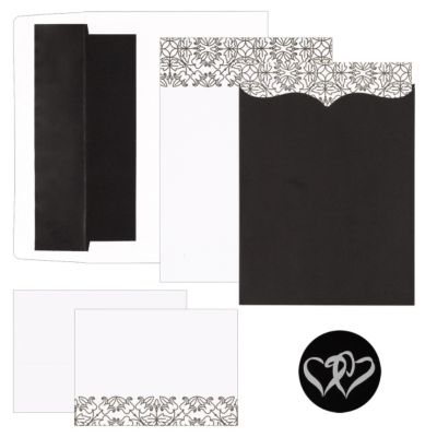 Scroll Pattern and Pocket Invitation Kit