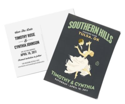 Personalized Save the Date Postcards - First Dance