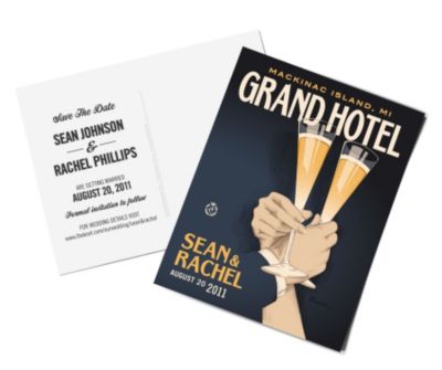 Personalized Save the Date Postcards - First Toast
