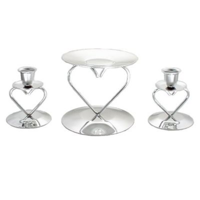 Heart Unity Candle Holder Set