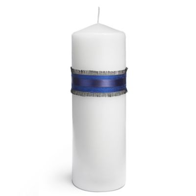 The Knot Colored Silk Unity Candle - Navy