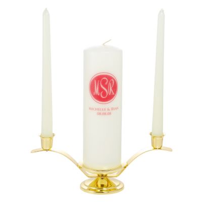 Modern Monogram Unity Candle Set