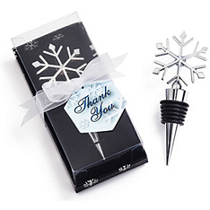 snowflake bottle stopper