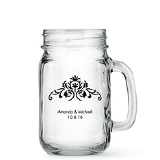 personalized mason jar drinking glass